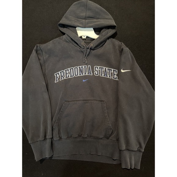 Nike Other - FREDONIA STATE UNIVERSITY BLUE DEVILS NIKE CENTER SWOOSH HOODED SWEATSHIRT S